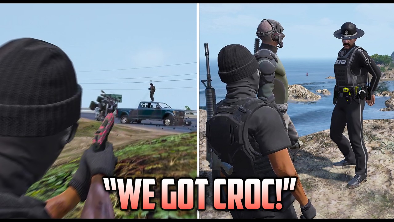 CG Gets in an Intense Shootout with Cops After Kidnapping Croc | ProdigyRP 2.8