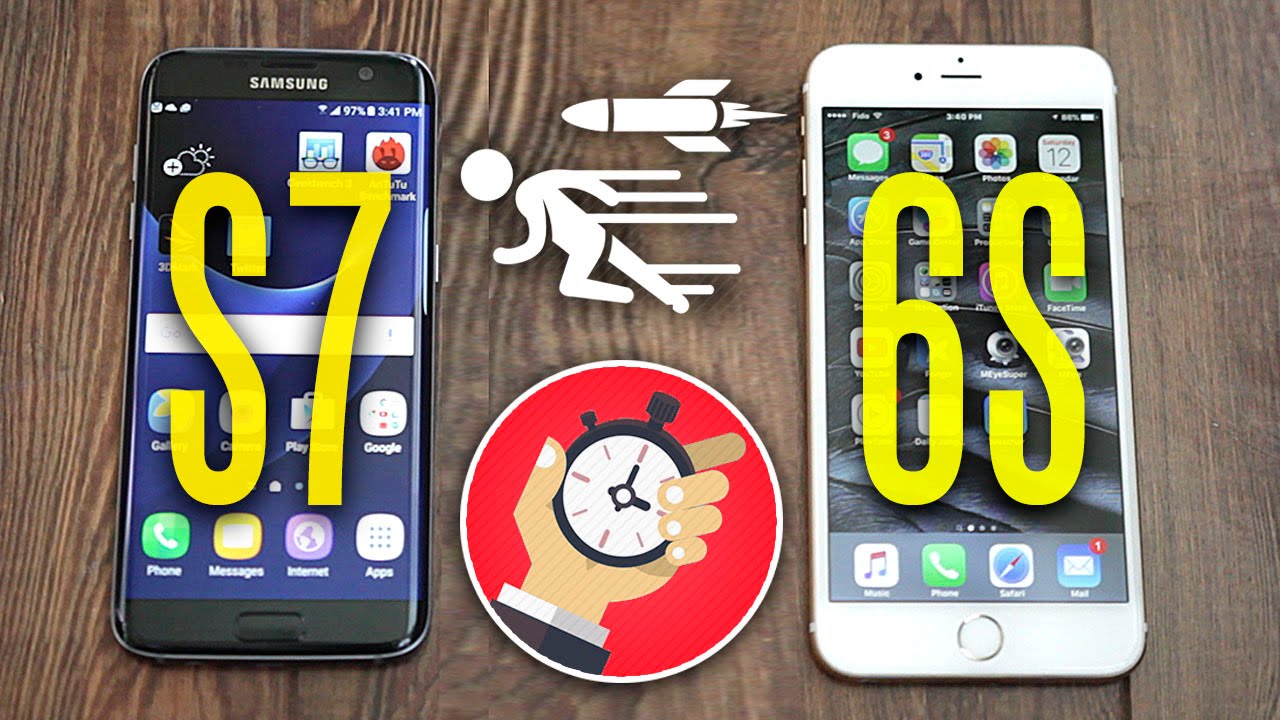 Samsung Galaxy S7 vs iPhone 6s - Speed Test Comparison