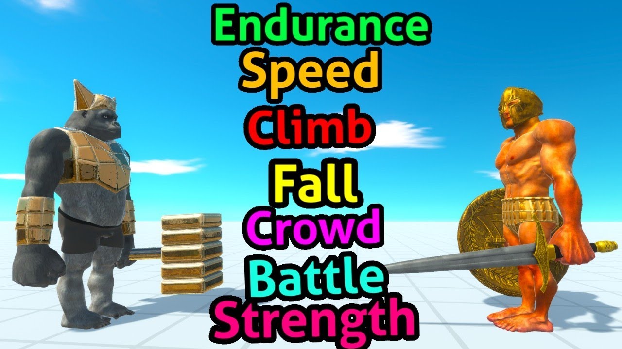 Battle ability Ghor hammer vs achilles Animal Revolt Battle Simulator