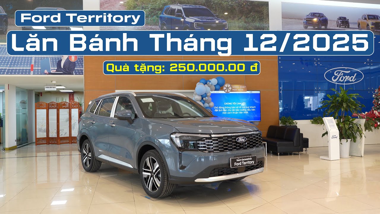 Giá xe Ford Territory Lăn Bánh Tháng 12/2025 | Ford Long Biên
