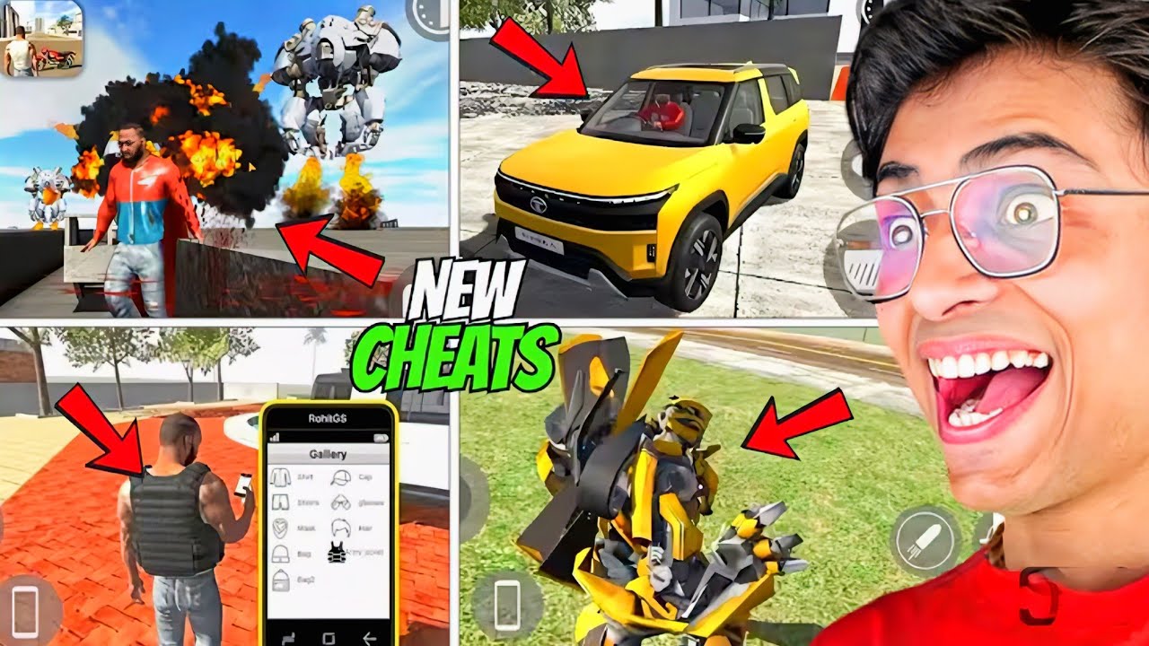 Finally Indian Bike Driving 3D New UpdateAll Cheat Codes| New Robot+JetCheat CodeHarsh in Game