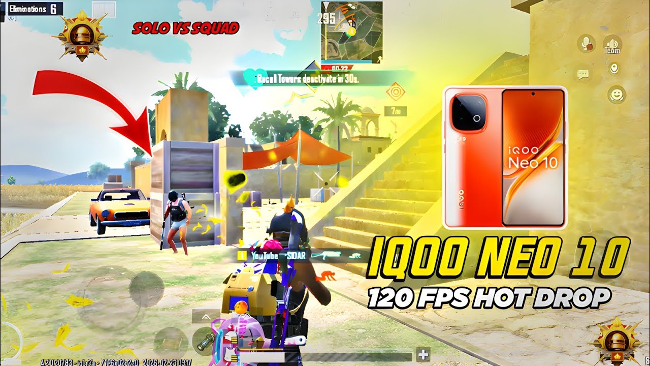 BGMI 4.2 UPDATE HOT DROP CLUTCHES 🔥🥵 | IQOONEO10 MONSTER GAMEPLAY | FASTEST FIVE CLAW PLAYER BGMI