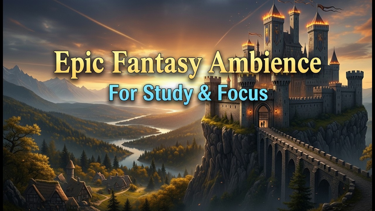 Castle on the Mountain 🏰 | Epic Fantasy Ambience for Study & Focus