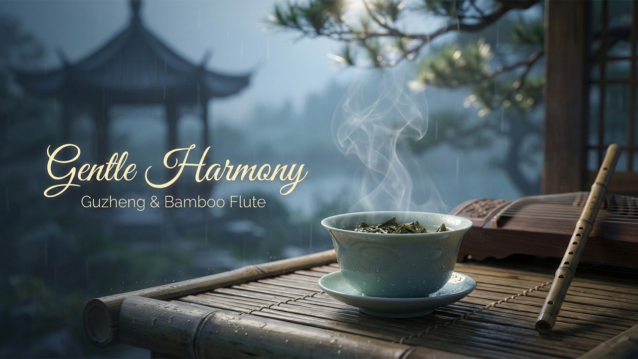 Pure Mind 💧 Zen Meditation Music, Traditional Tea Ceremony (Flute & Guzheng)