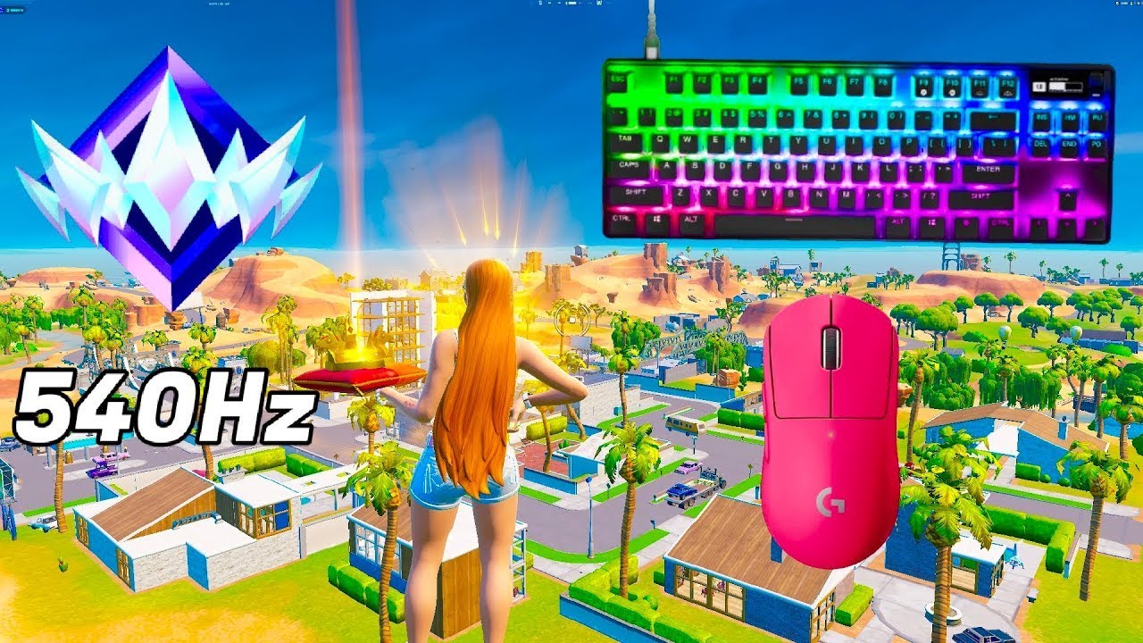 Wooting 60he Keyboard ASMR 😴Solo Reload Ranked 20 kills🏆 Lofi Chill gameplay Fortnite 120Hz !