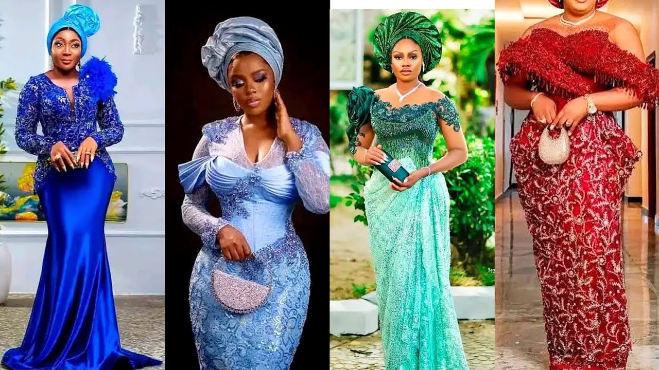 STUNNING ASOEBI LACE GOWN STYLES | Latest Elegant & Classy Asoebi Designs for Ladies 👗✨