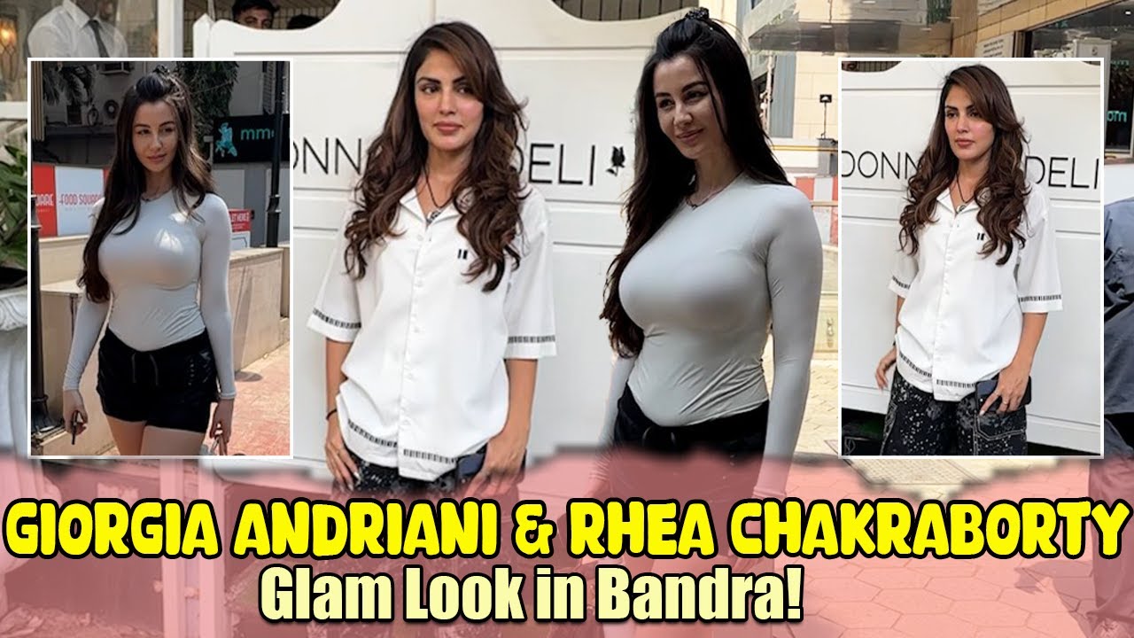 Giorgia Andriani & Rhea Chakraborty Spotted Together in Bandra! � | Exclusive Sighting! #Bollywood