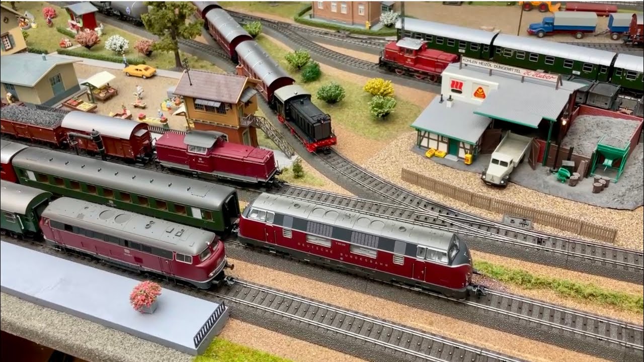 Märklin HO, Dieseltag mit V36, V100, V160 und V200 auf der C-Gleis Anlage, Digital.