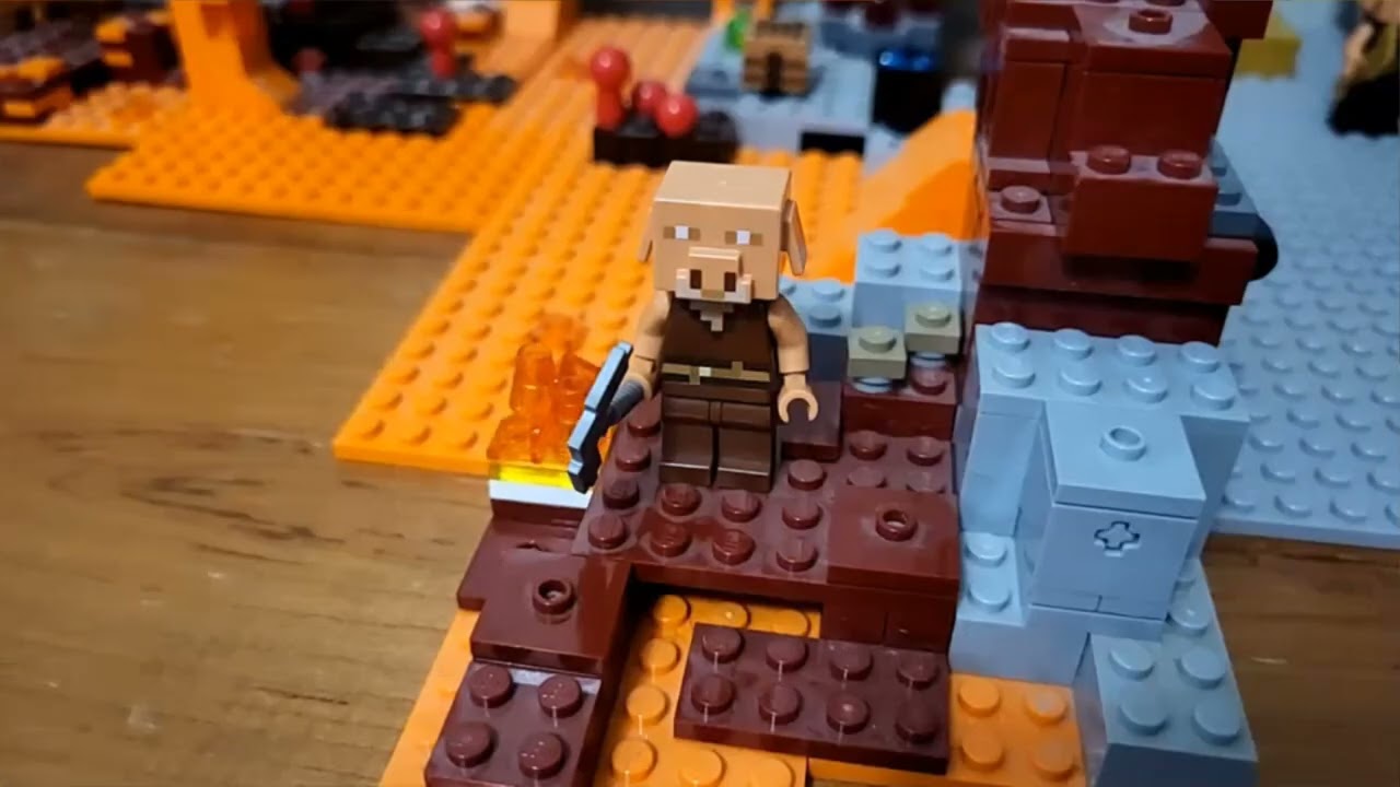 The Piglins attack. Lego Minecraft episode 4