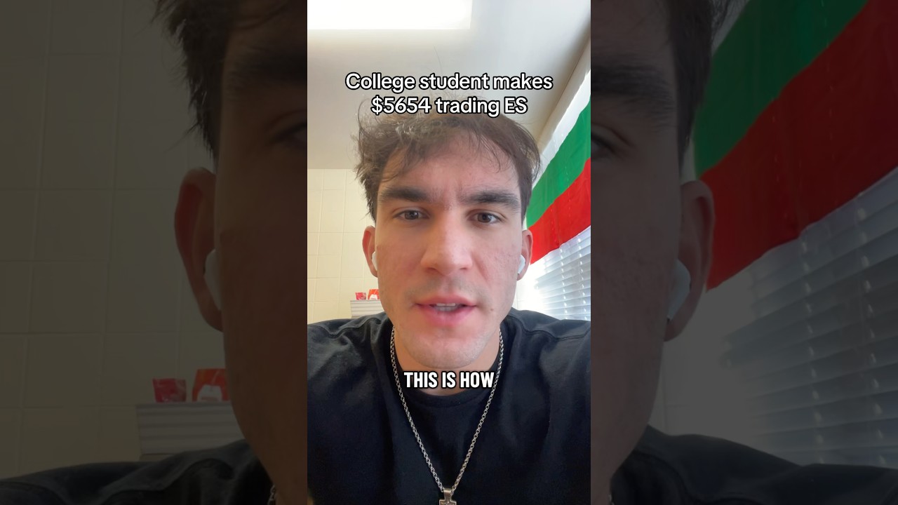 College student makes $5654 trading S&P Futures 