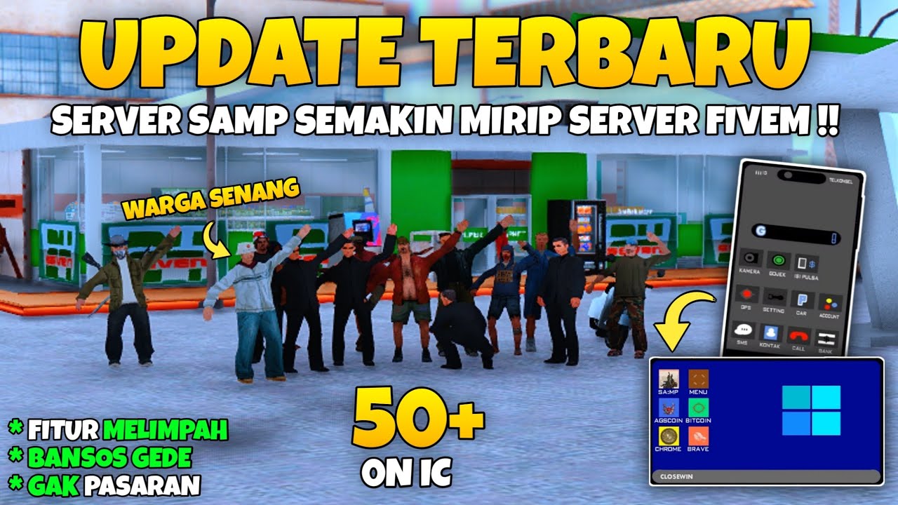 SERVER GTA SAMP ANDROID/PC UPDATE TERBARU MAKIN SERU !! INDOPRIDE ROLEPLAY || GTA SAMP INDONESIA