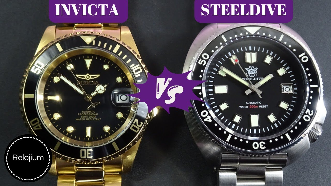 ¡Batalla de divers! ¿Cuál será mejor?/ Invicta Pro Diver vs Steeldive SD1970