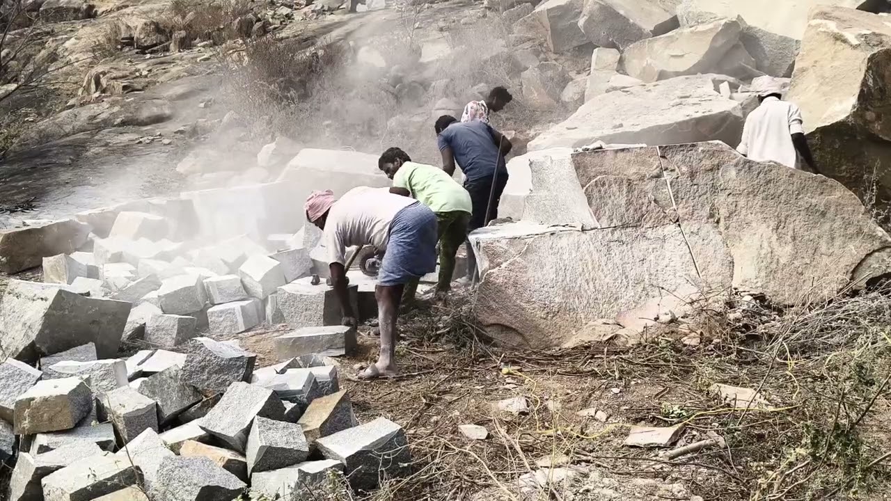 గ్రానైట్ రాయి ఎలా పగులుతుంది ఫుల్ వీడియో చూడండి 