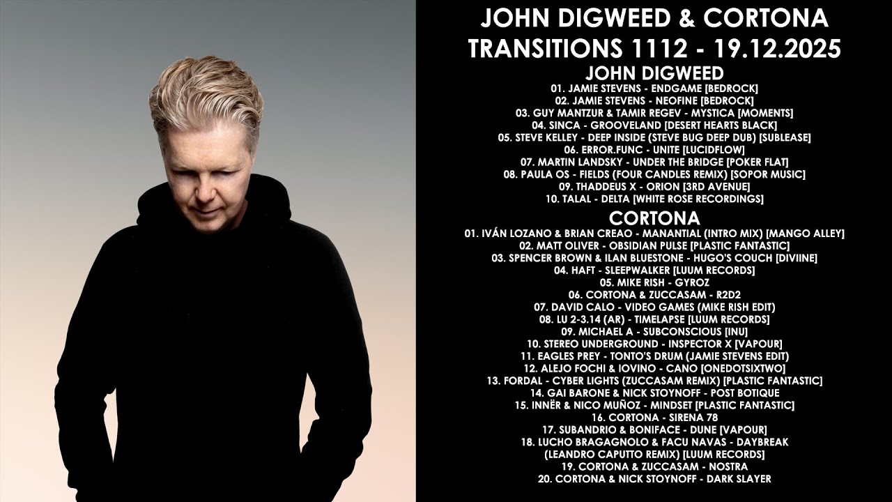 JOHN DIGWEED (UK) & CORTONA (UK) @ Transitions 1112 19.12.2025
