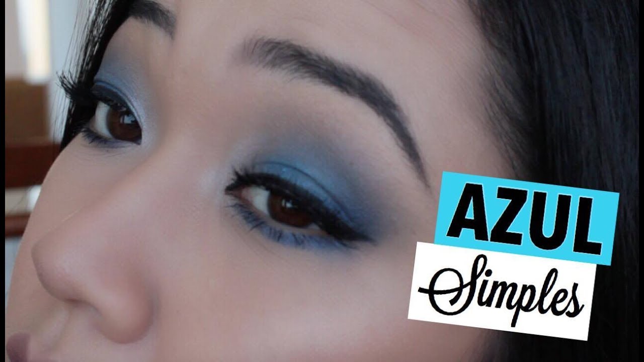 MAQUIAGEM AZUL SIMPLES