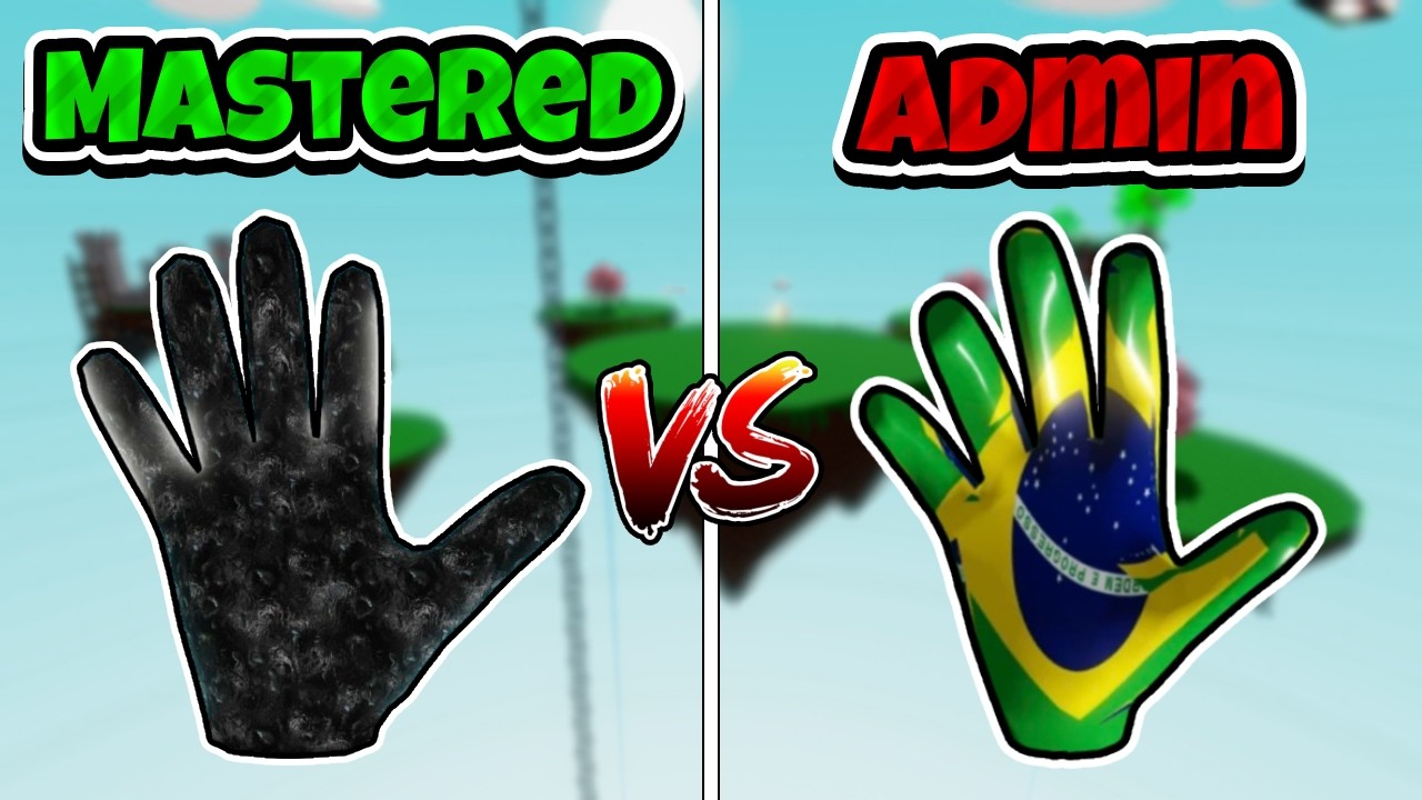 Mastered Gloves VS Their ADMIN Versions | Slap Battles