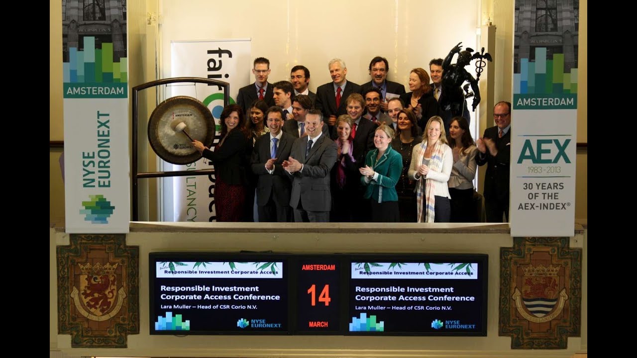 Gongslag startsein Responsible Investment Corporate Access evenement