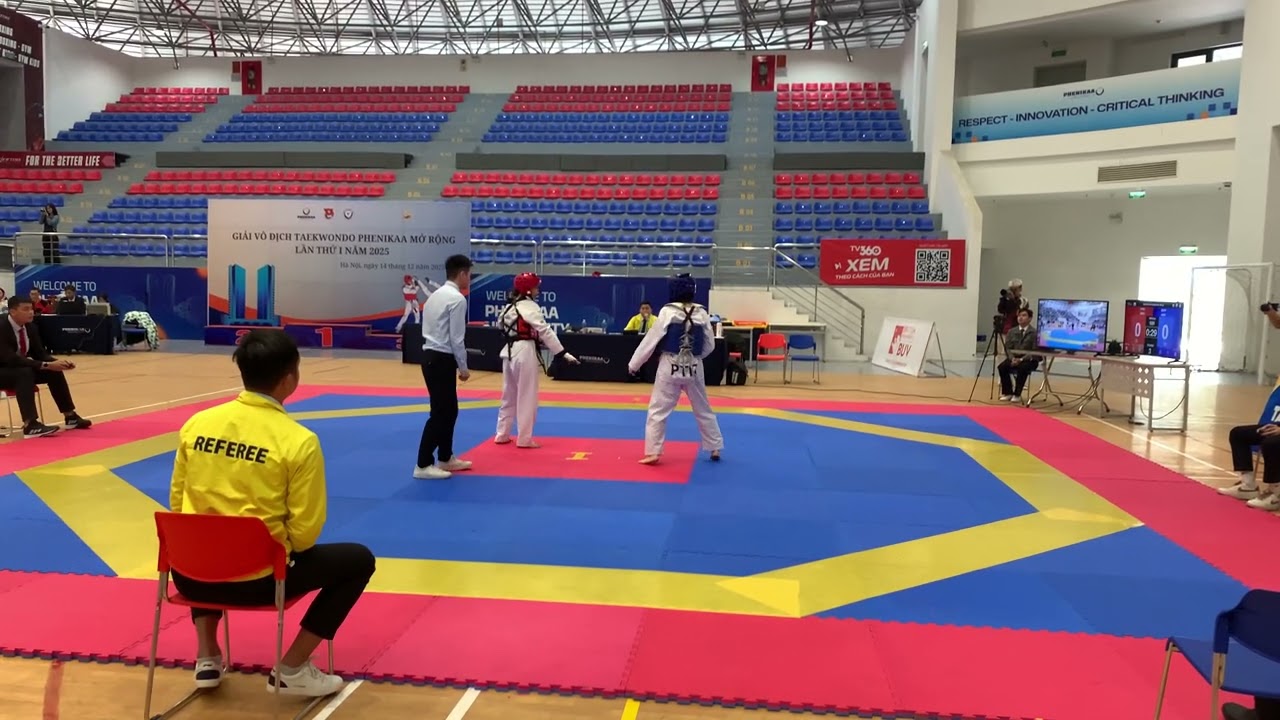 1.2. Bán kết CN Nữ 49kg: Lê Thị Ngọc Anh (PTIT) vs Nguyễn Thị Kiều (HUPH)