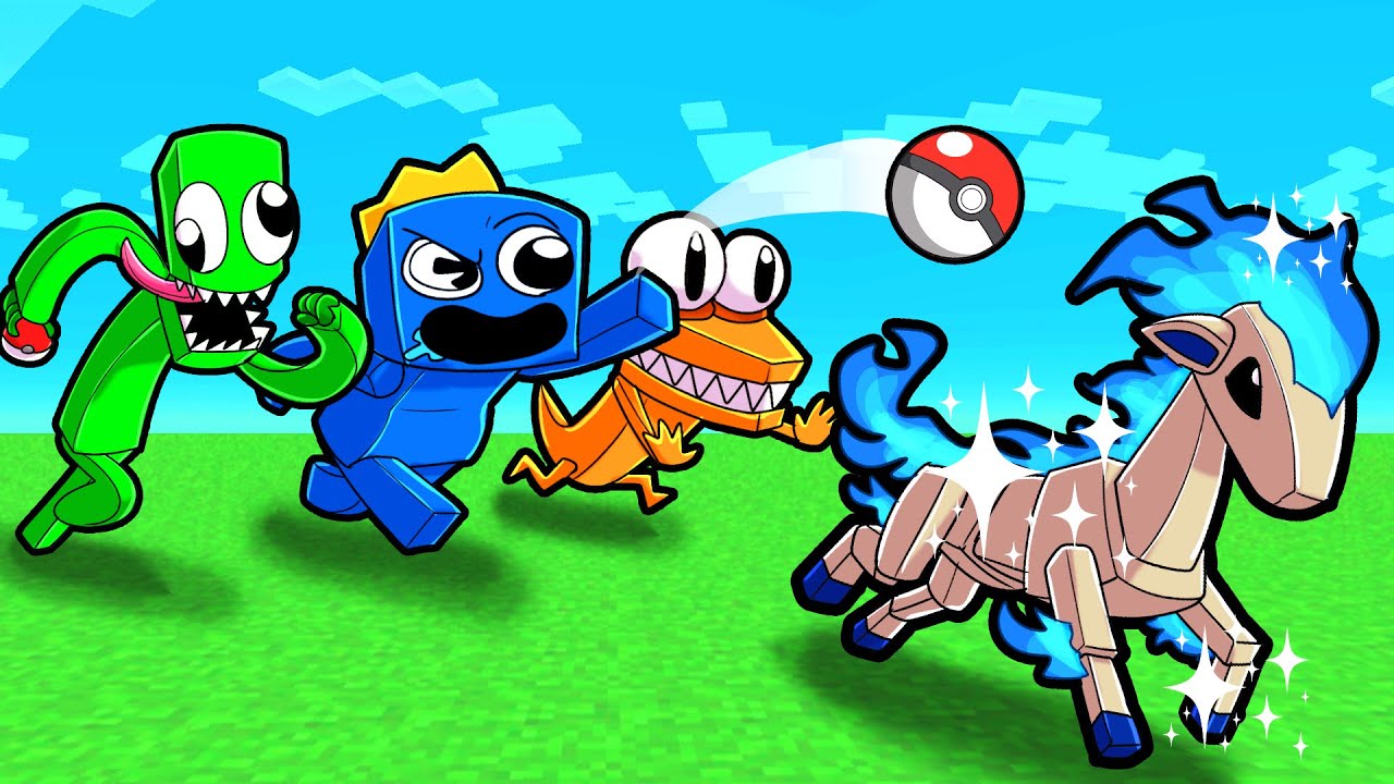 SHINY RAINBOW POKEMON HUNT! (Minecraft)