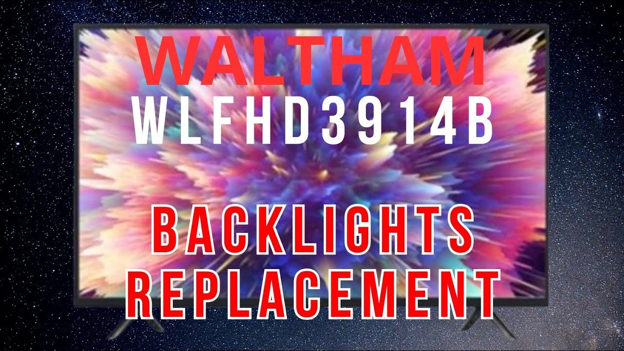 #53 - Телевизор WALTHAM WLFHD3914B | Без подсветки...