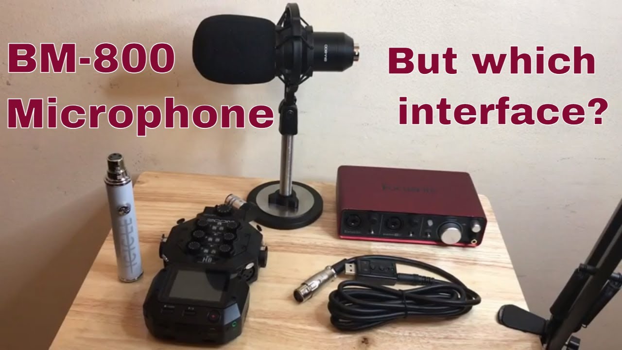 Микрофон BM-800: какой интерфейс следует использовать для озвучивания?
