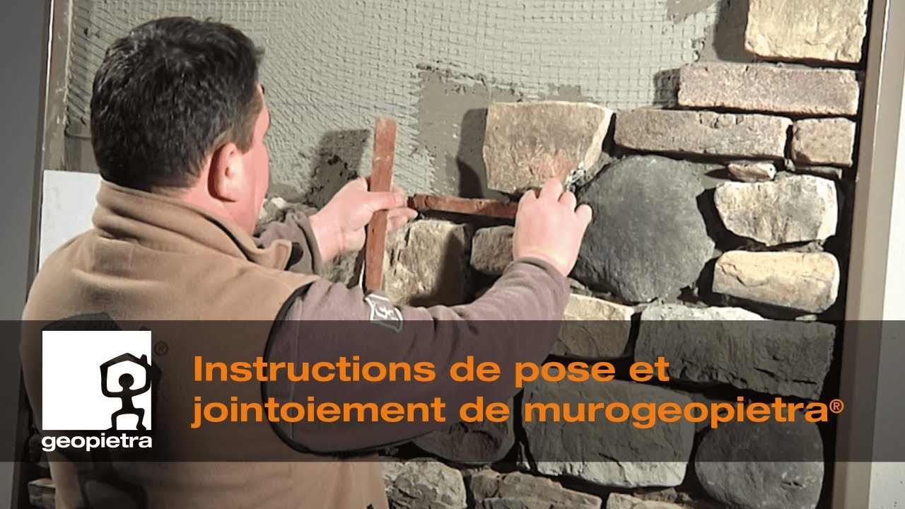 GEOPIETRA® - Instructions de pose et jointoiement de murogeopietra® - Official Video 🇫🇷