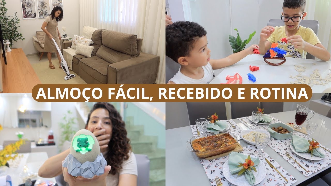 ALMOÇO FÁCIL E DELICIOSO, OLHA O QUE CHEGOU PARA OS MENINOS, MESA POSTA, VITAMINA DE AÇAÍ E MAIS