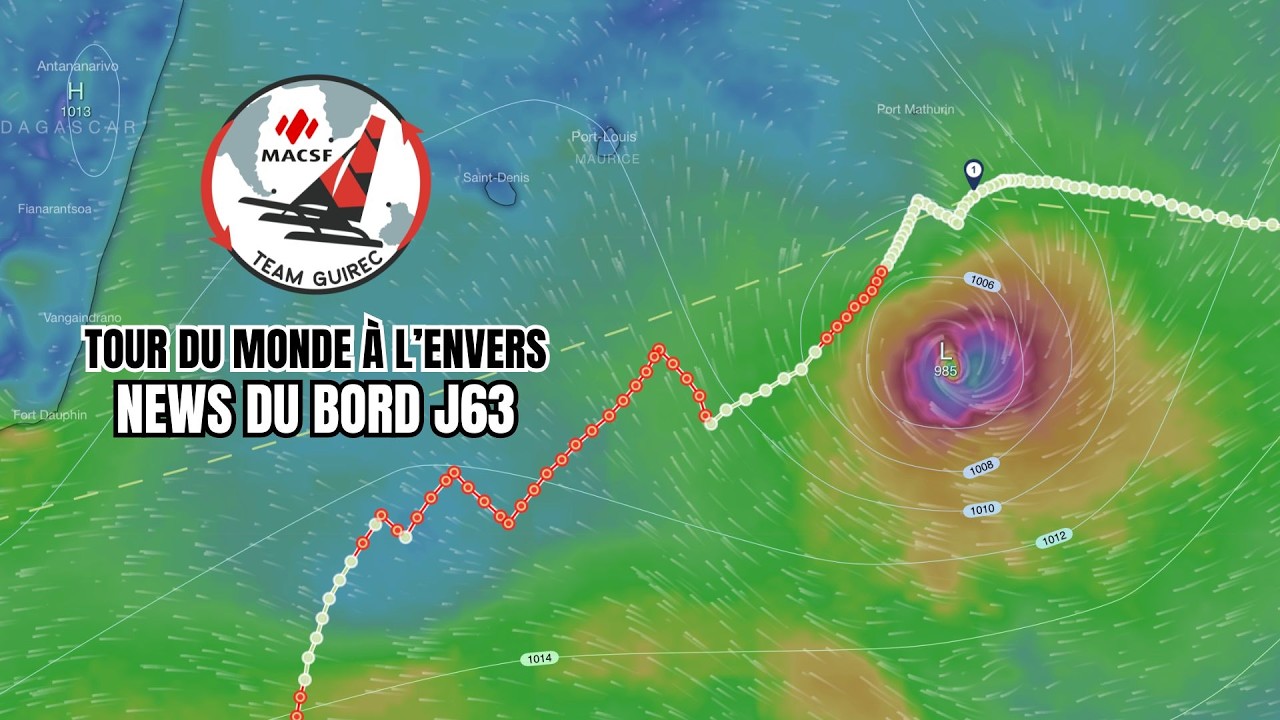 Tour du monde à l'envers : News du bord J63
