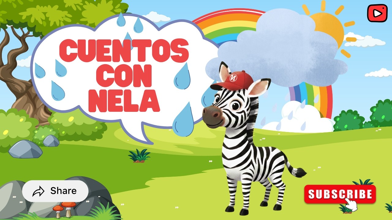 Cuentos con Nela | Nela y el día lluvioso. 🦓