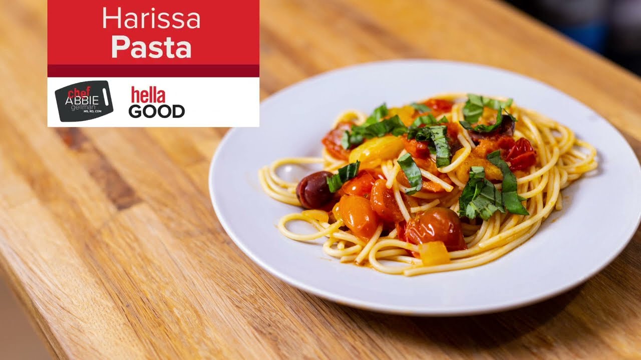SIMPLE & QUICK Harissa Pasta with Cherry Tomatoes