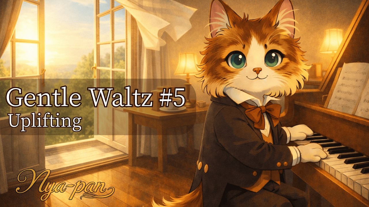Gentle Waltz Piano #5 | Uplifting Morning【高揚ワルツ・朝勉強用】
