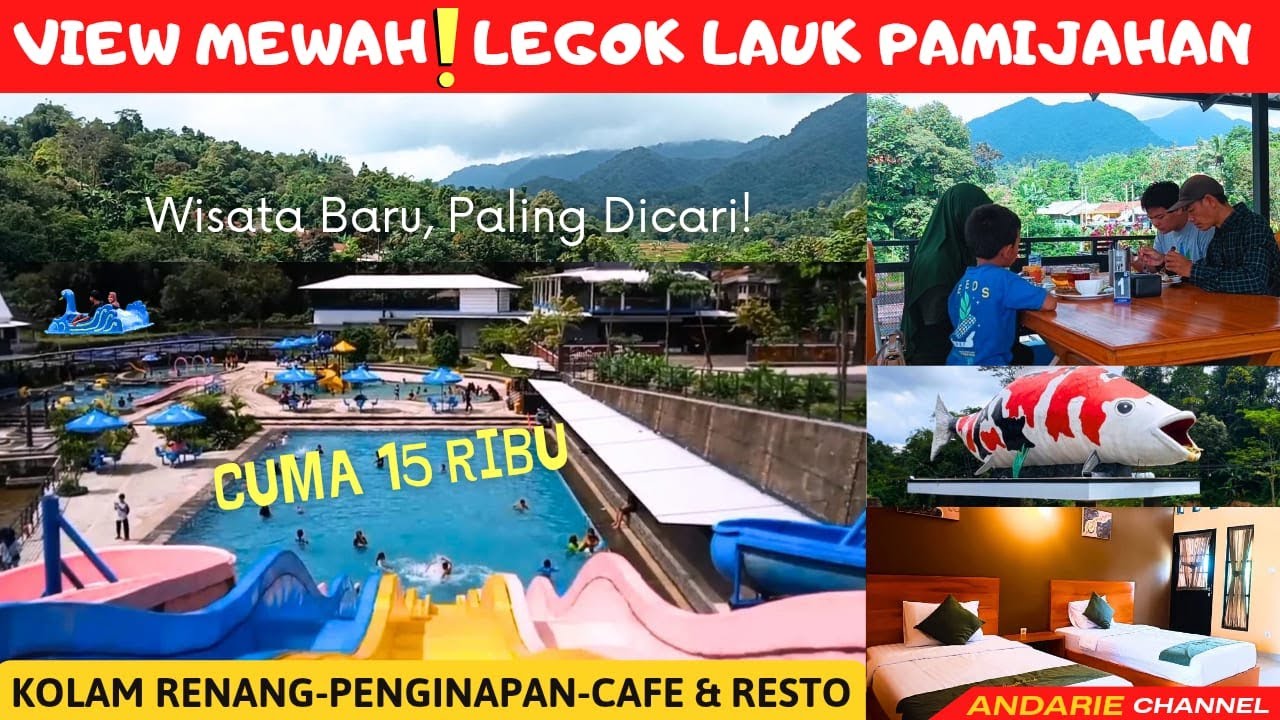 REVIEW TERBARU‼️LEGOK LAUK PAMIJAHAN BOGOR. Renang YESS..! Viewnya YESS..! Ada Penginapan juga.