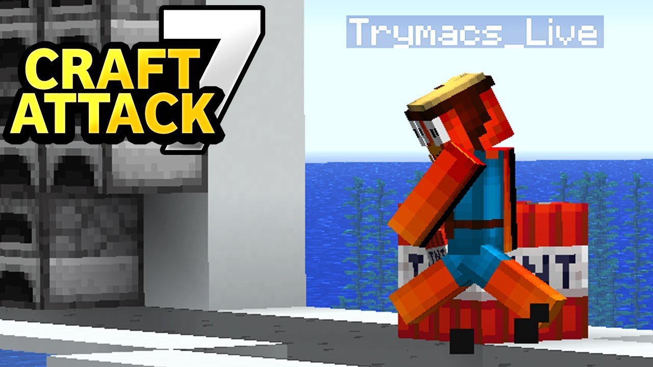 Trymacs Warze gegrieft! Er sprengt Stegis Drache! - Minecraft Craft Attack 7 #32