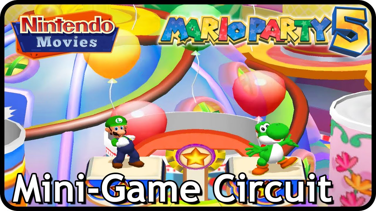 Mario Party 5 - Mini-Game Circuit (4 Players, Luigi vs Yoshi vs Toad vs Boo)