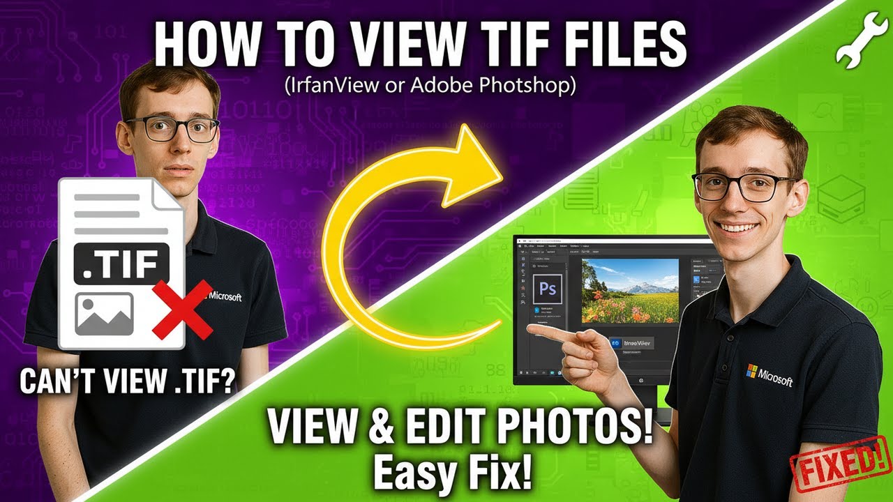 How to View TIF Files (IrfanView or Adobe Photoshop)