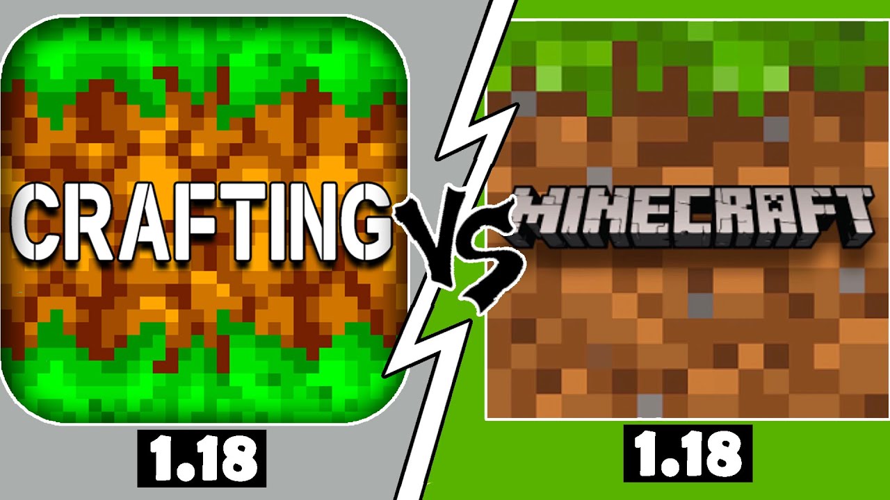 Crafting and Building 1.18 vs Minecraft PE 1.18 / MCPE vs Crafting and Building