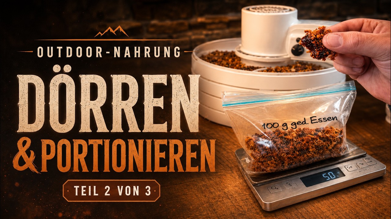 Outdoor-Nahrung dörren & portionieren | Wiegen, abfüllen, haltbar machen (Teil 2)