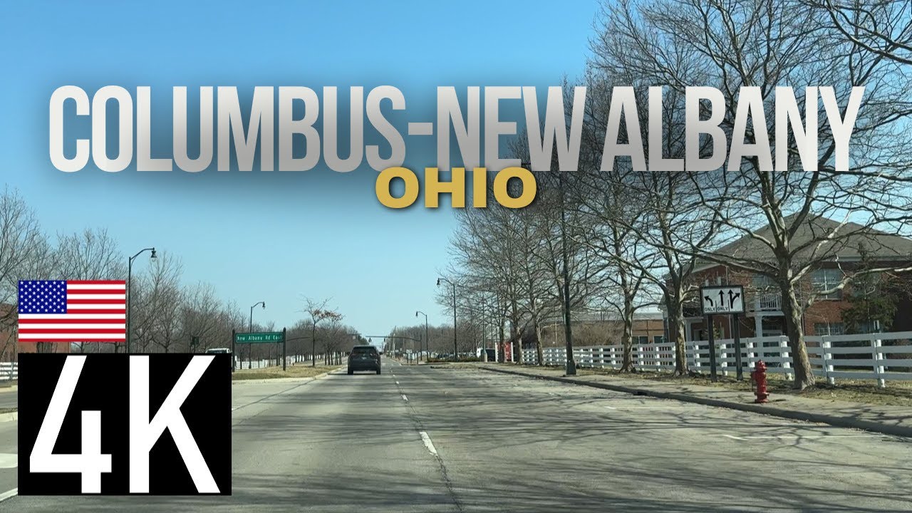Road Tour from Columbus to Fast Growing New Albany, Ohio in 4K - Interstate 71 / Interstate 270