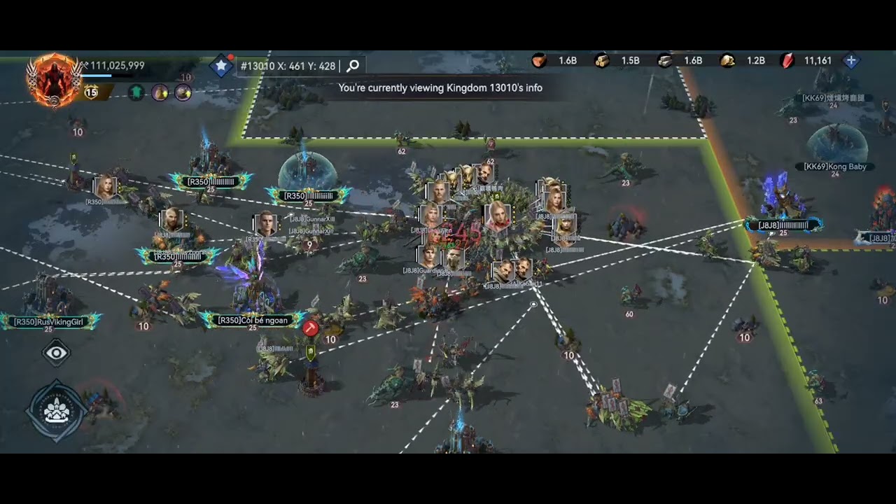 Viking Rise KvK 4 - Part 1 K350 Vs K338 Middle zone