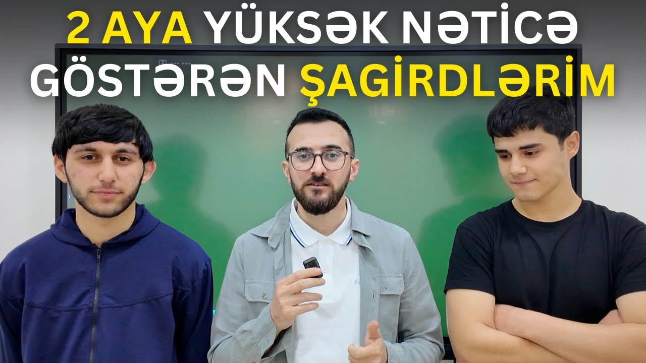 ✅️❗️👉2 aya möhtəşəm nəticə göstərən şagirdlərim Ülvi və Ümid #buraxılış #14aprel #məzun