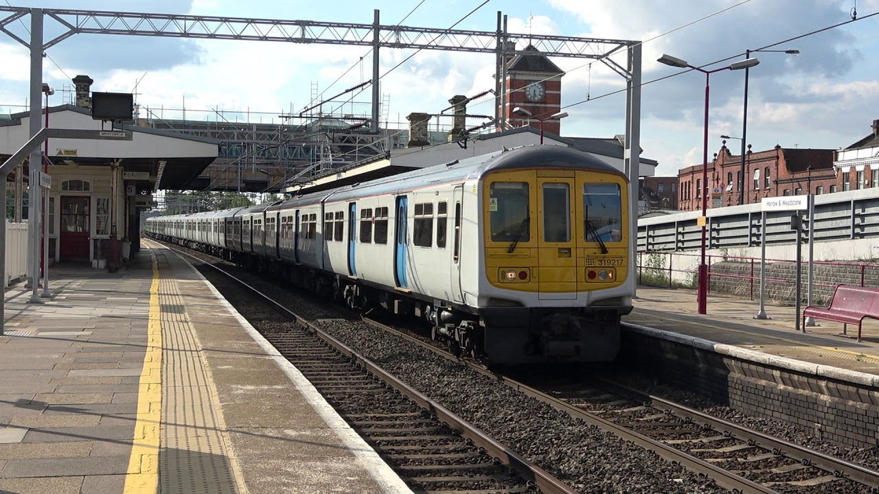 London Northwestern Railway 319217, 319012 and 319429 at Harrow & Wealdstone