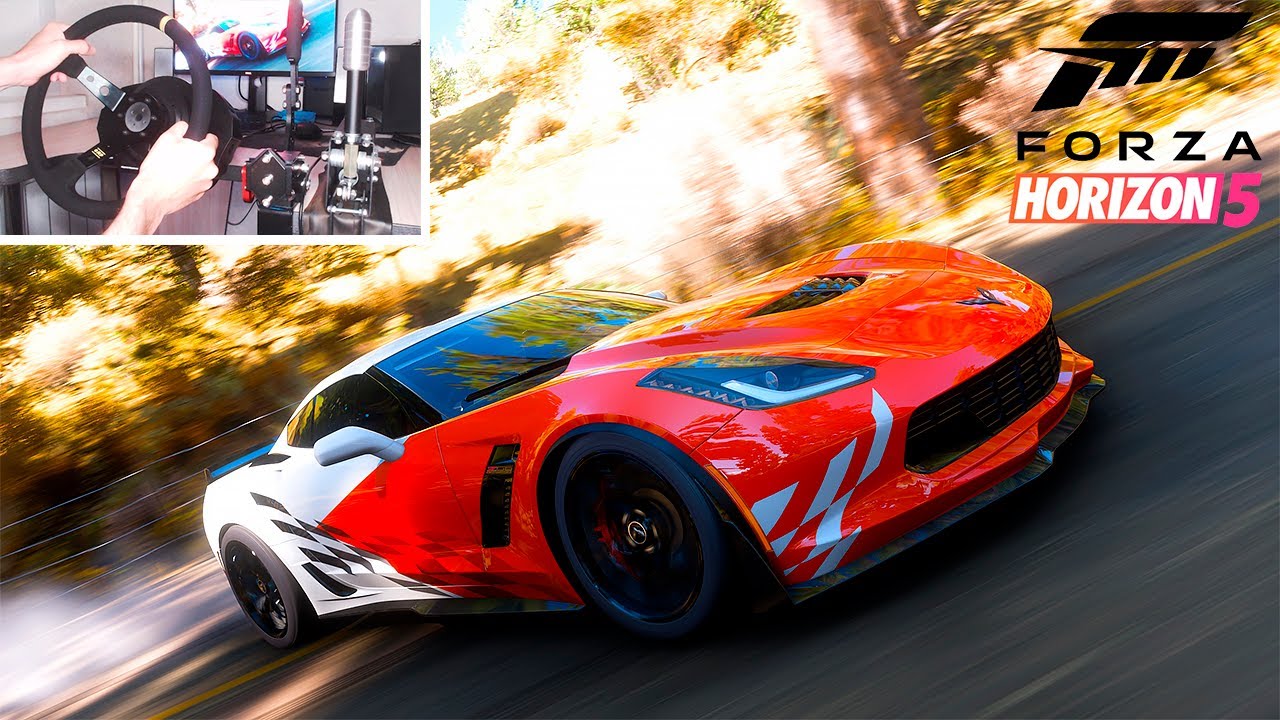 TUNING DRIFT 2015 Chevrolet Corvette Z06 Forza Horizon 5 Thrustmaster T300