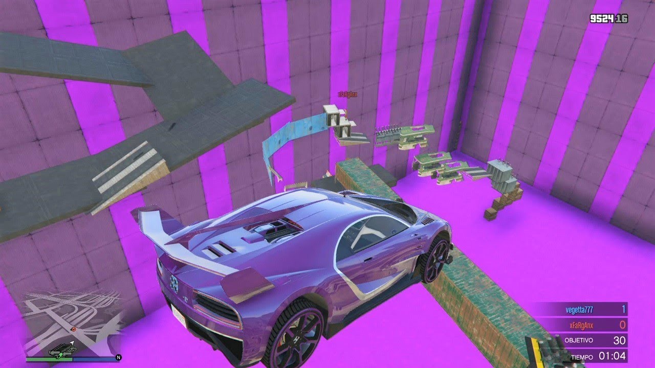 COCHES MORADOS EN PARKOUR EXTREMO! - GTA V