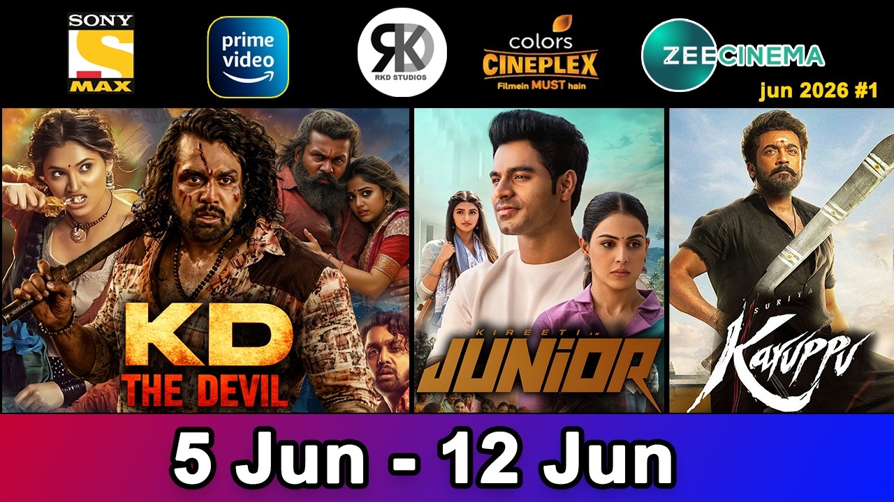 5 Upcoming South Hindi Dubbed Movies | Confirm Release Date | KD The Devil, Karuppu | Jun 2026 #1,