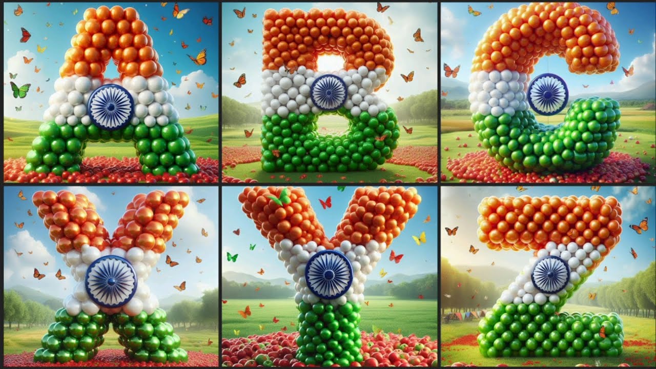 Celebrating the Indian Flag | Creative ABCD Designs #independenceday #abcd #republicday