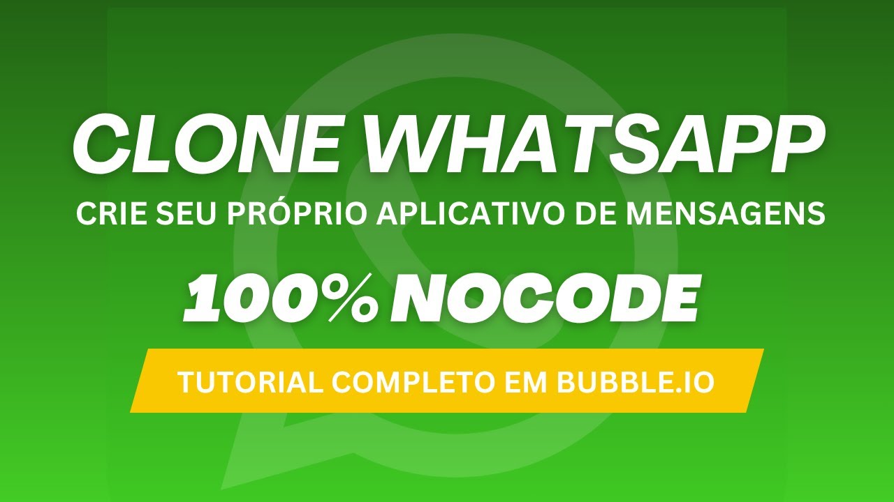 Como Criar um CHAT DE MENSAGENS TIPO WHATSAPP no Bubble.io – Tutorial Simples 🚀