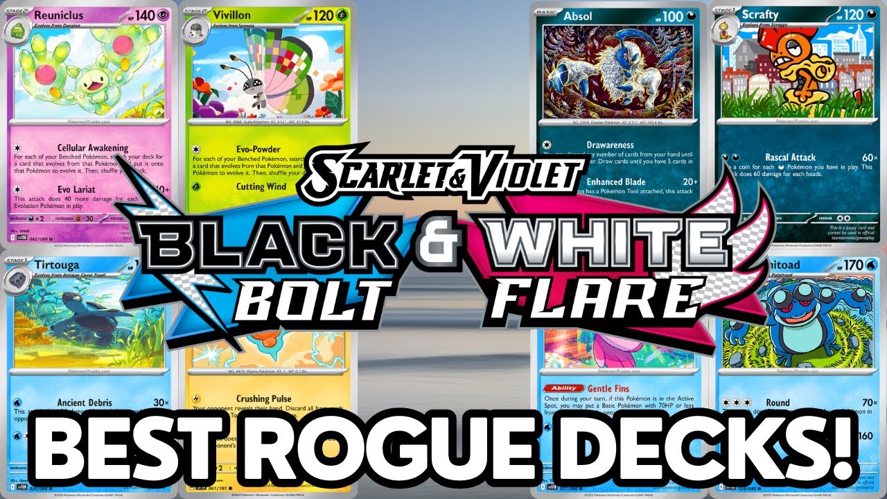 Best Rogue Decks in Black Bolt & White Flare (w/ PTCGL Lists!)