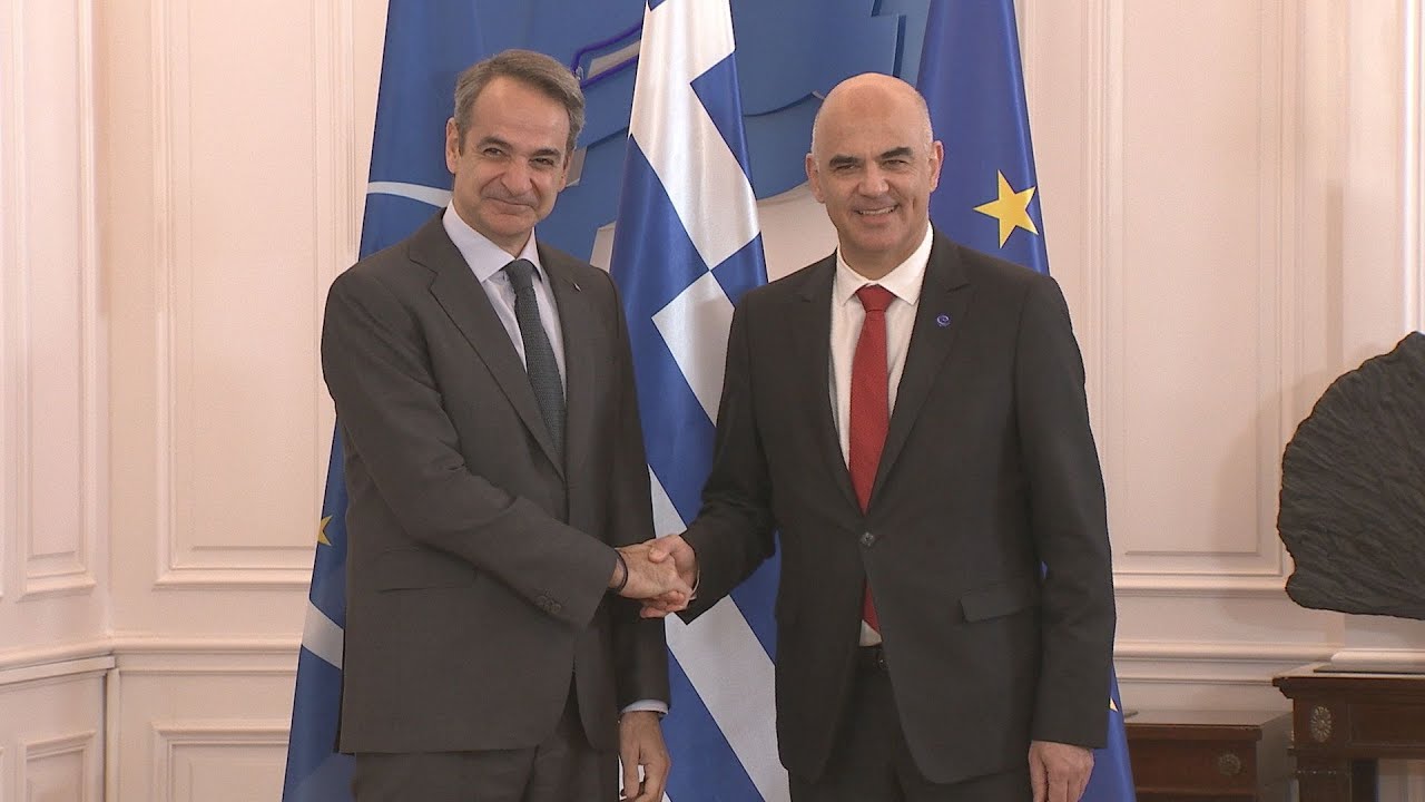 Συνάντηση του Πρωθυπουργού με το γενικό γραμματέα του Συμβουλίου της Ευρώπης Alain Berset