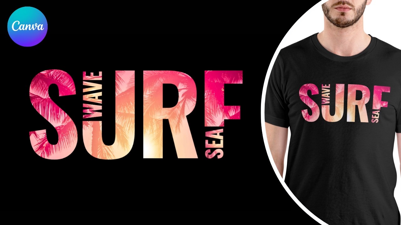 Canva T-Shirt Design: Easy Text Effects Tutorial
