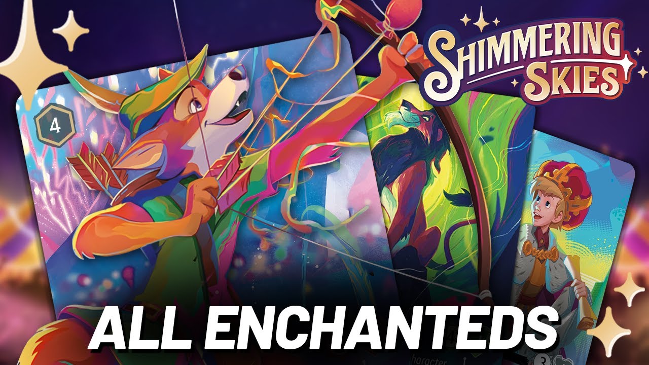 ENCHANTED CARDS FULL LIST! | All 18 Disney Lorcana Enchanted Cards for Shimmering Skies